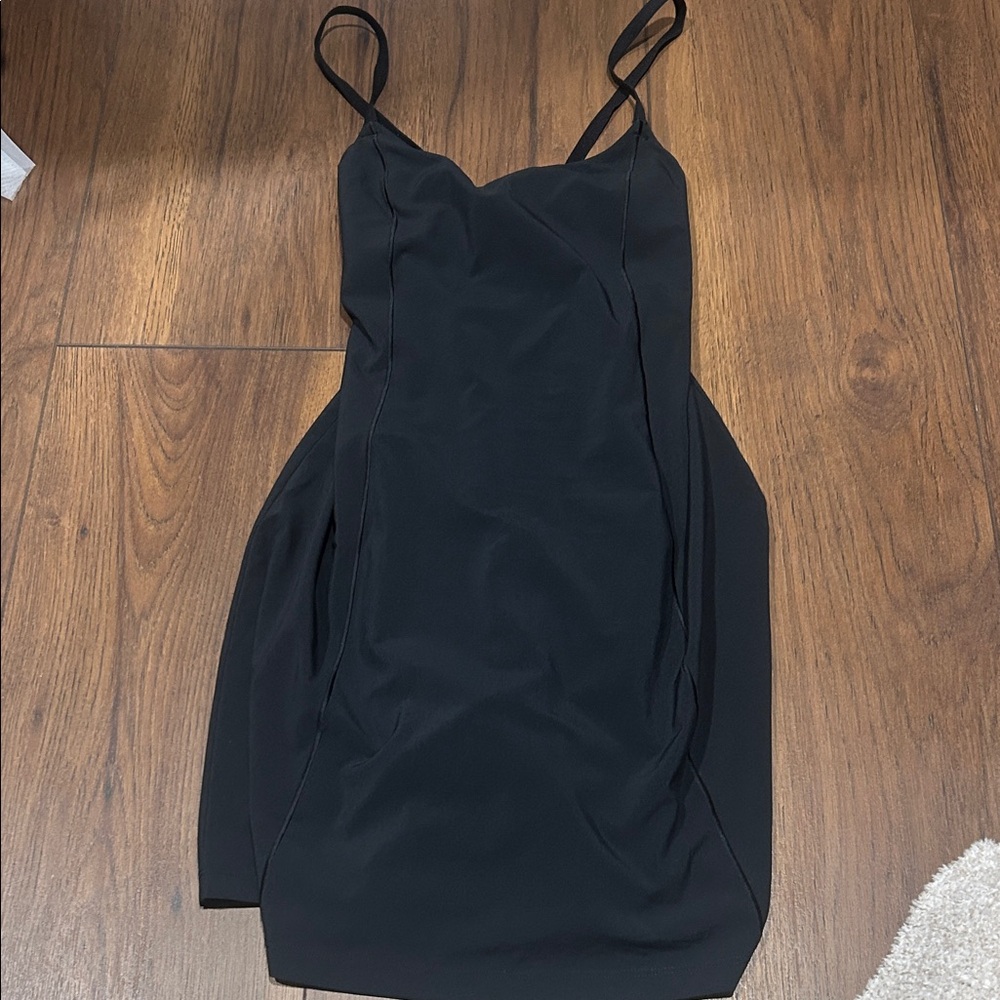 Aerie Black Mini Dress with Spaghetti Straps